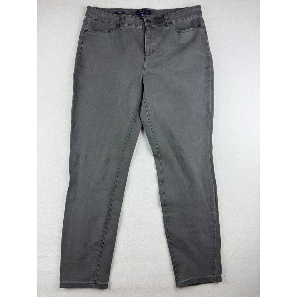 Talbots Simply Flattering 5-Pocket Jegging Gray Slim Fit Size 14
